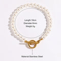 Minimally New High-end and Atmospheric Women's Imitation Pearl Stainless Steel Bracelet Jewelry Can Be DIY Jewelry Gift Wholesal
