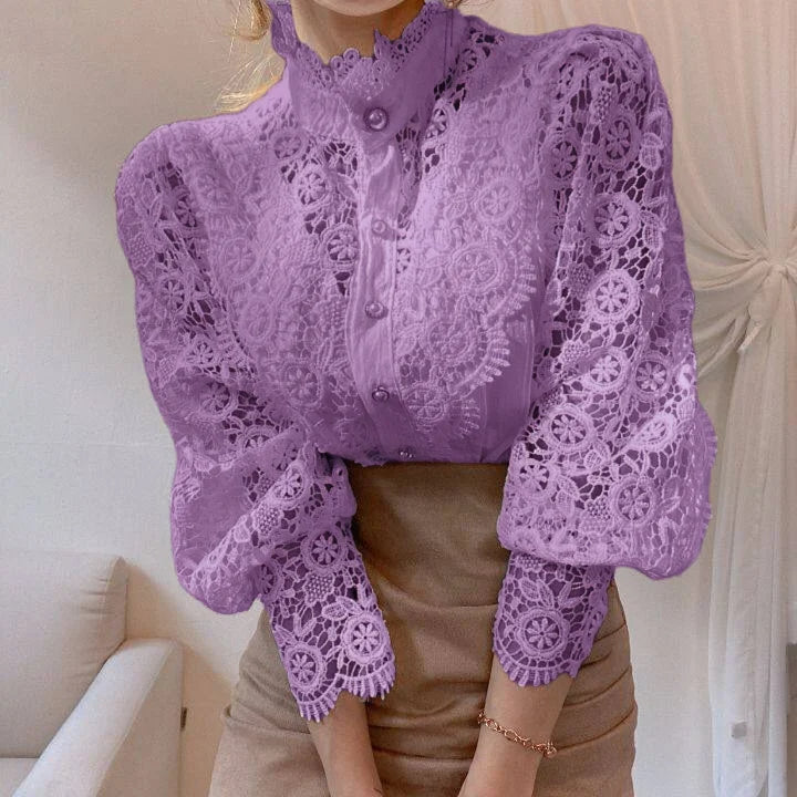 Women’s Long Sleeve Lace Blouse