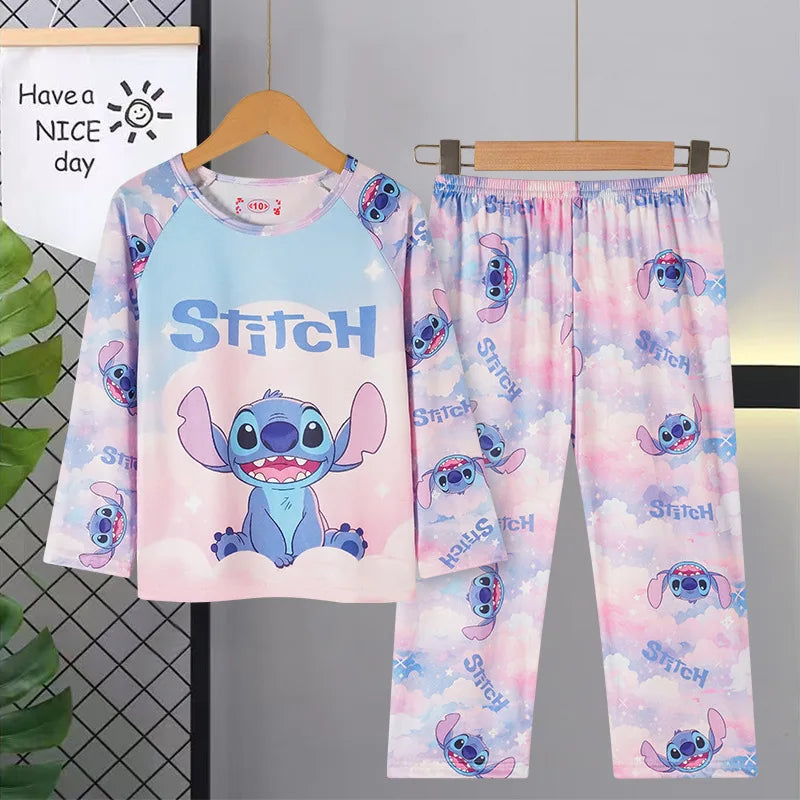 Full Sleeve Boys Stitch Pajama Sets Soft and Comfortable Baby Pajamas Kids Pyjamas Children's Sleepwear Loungewear for 2 to 14Yr