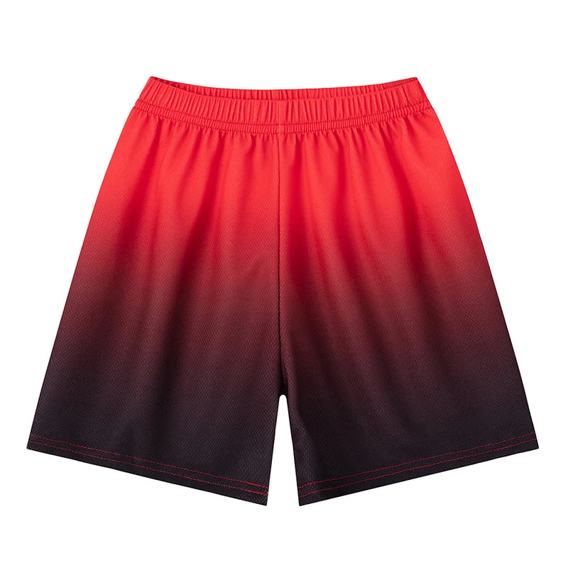 3-piece children's gradually changing dry sports shorts boys comfortable sports ball pants girls casual elastic waist shorts