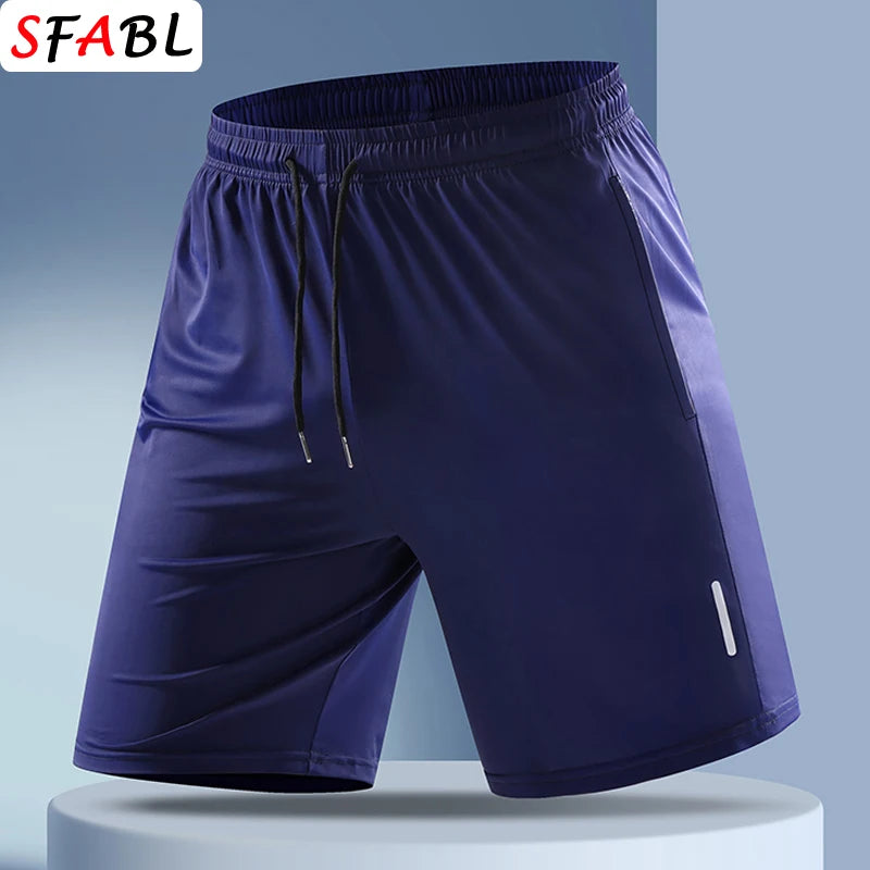 Quick-drying Shorts Men Board Short Pants Summer Breathable Sports Shorts Men Casual Elastic Running Gym Fitness Men's Shorts