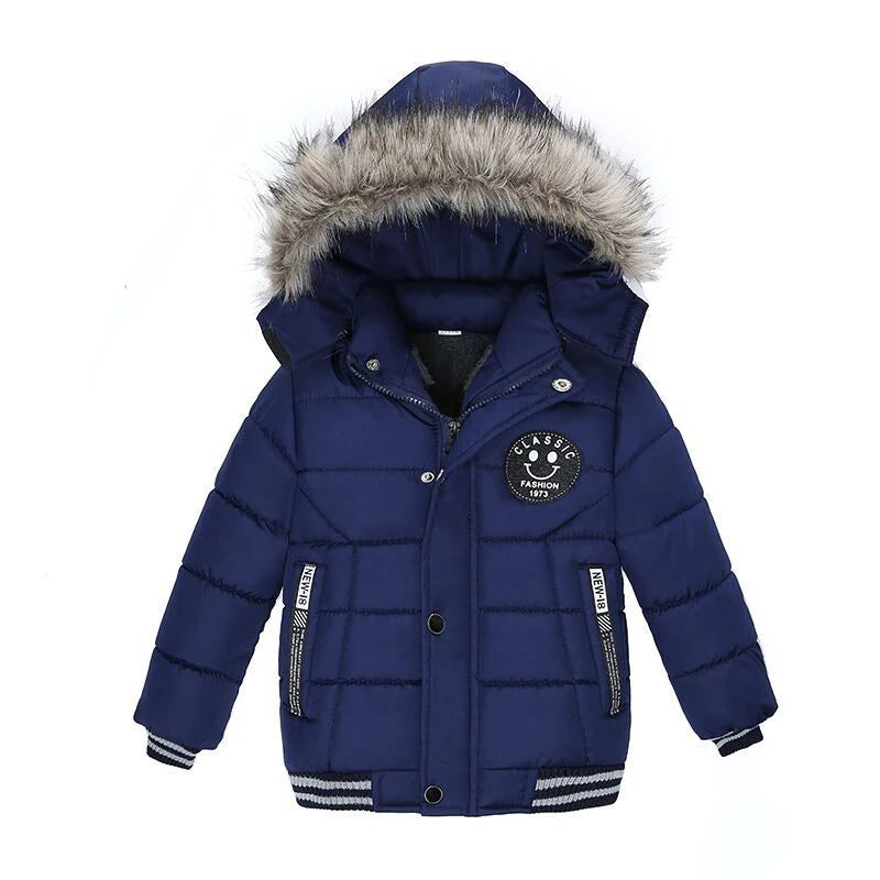 Boys Hooded Winter Jacket (2–6Y)