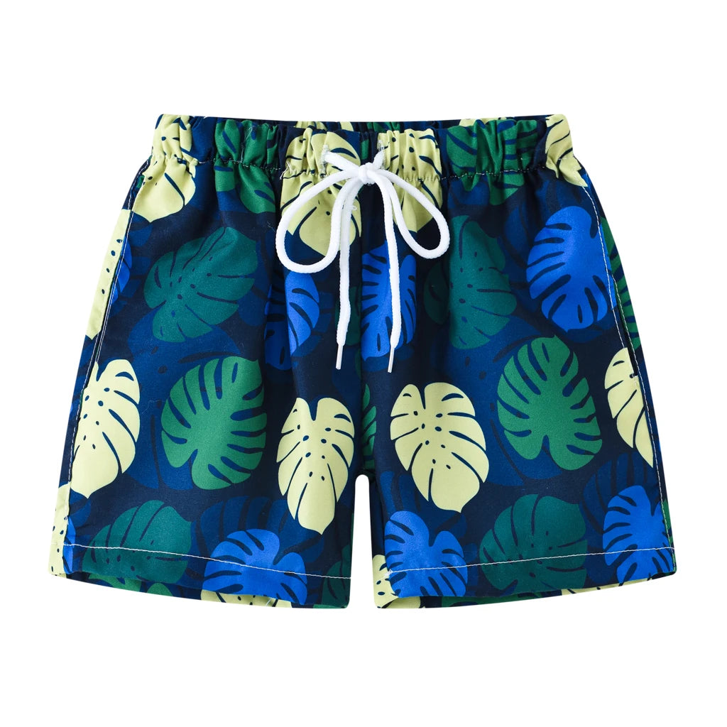 Summer 2-10 year old children's beach vacation shorts, fashionable multi-color beach shorts for boys and girls