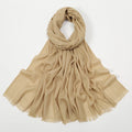 New Bamboo Cotton Hijab Scarf For Women Solid Wrap And Shawls Musulman Headband Islamic Turban Headband Maxi Headscarf Foulard