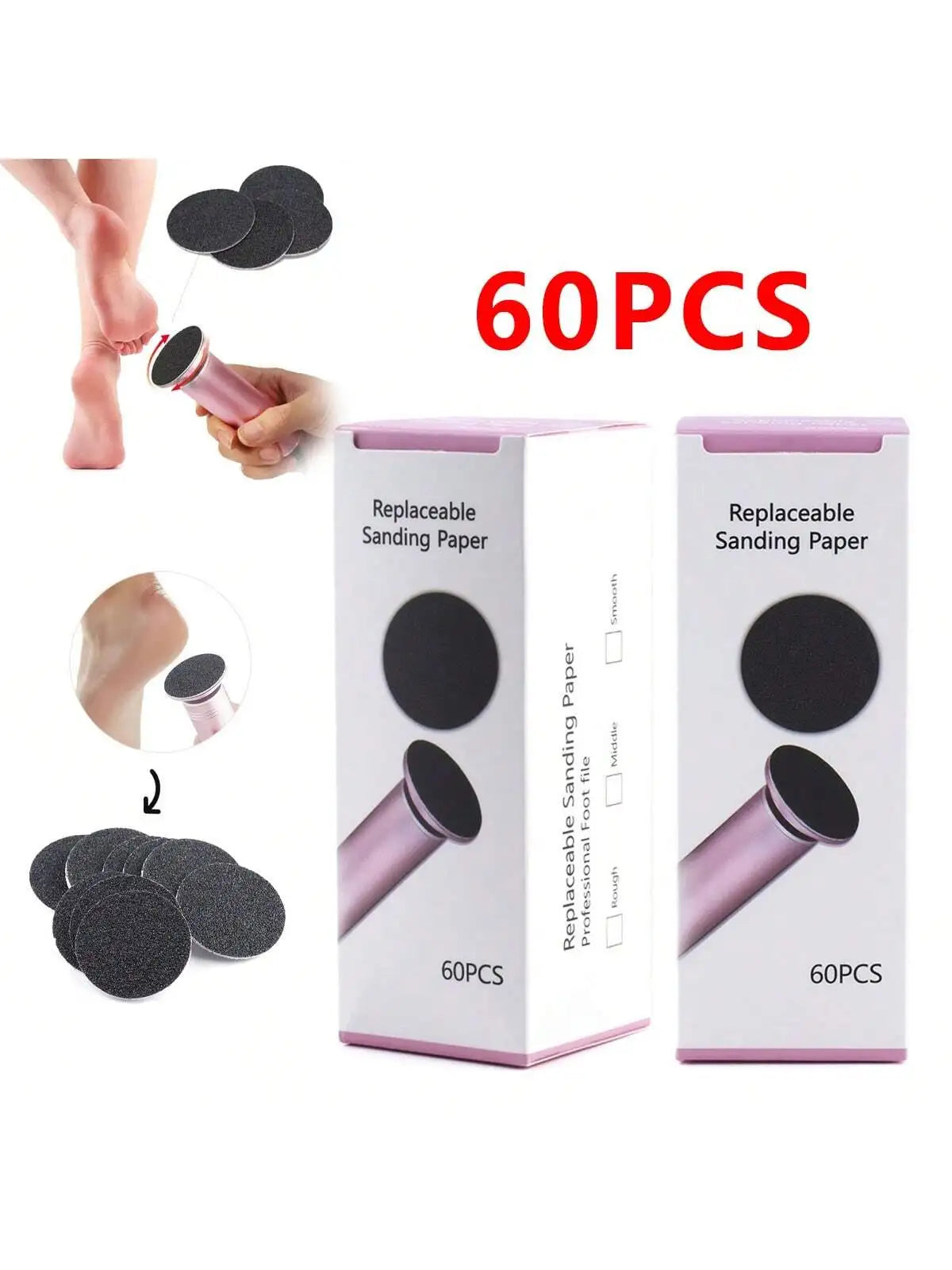 Dermave Electric Foot Callus Remover, Pain-Free Electric Foot File Callus Remover for Feet Professional Adjustable Speed, 360 Ro