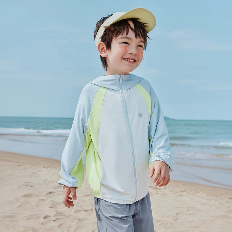 Mini Bala Boys Girls UPF50+ Cool Touch Sun Protection Jacket Lightweight Summer Baby Protective Outerwear