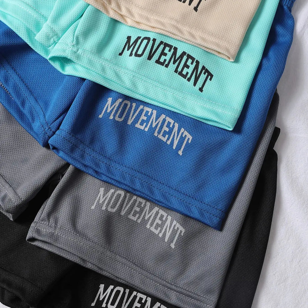 5/1 Pcs Boys' Summer Quick-drying Sports Multicolor Shorts Children's Leisure Joker Fashion Letters Beach Pants Girls' Outdoor