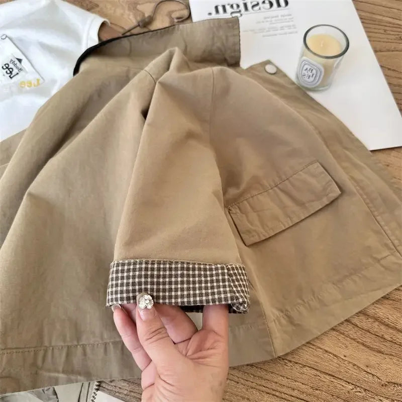 Kids Simple Style Windbreaker