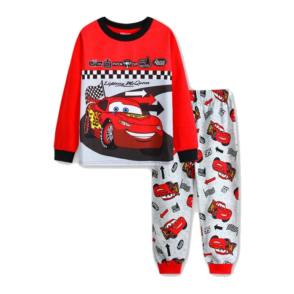Little Boys Clothing Pajamas Sets Toddler Girl Sleepwear Cotton Pijama Kids Pyjama Long Sleeve Two Pieces Set 2 to 3 5 6 7 Years