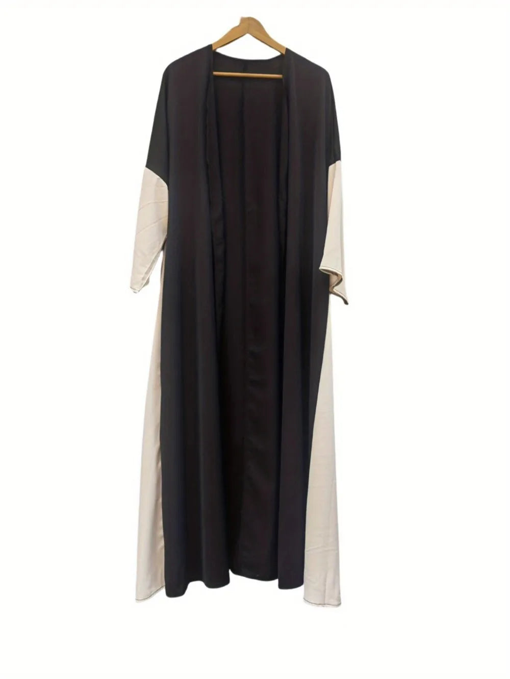 Middle-East Ethnic Clothing Loose Open Front Abaya Muslim Women Abayas Casual Kaftans Islamic Full Sleeve Maxi Dresses Jilbabs