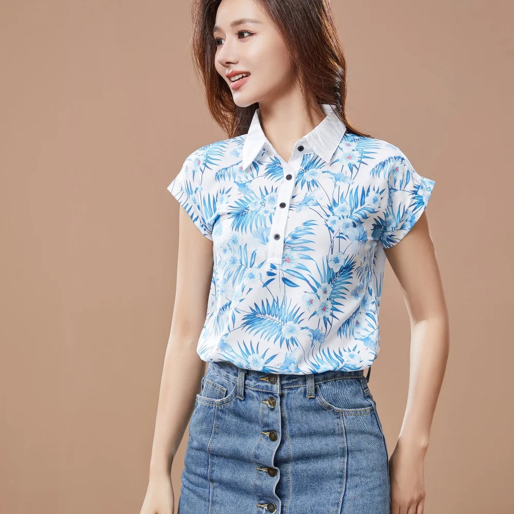 Spring Summer Women’s Chiffon Blouse