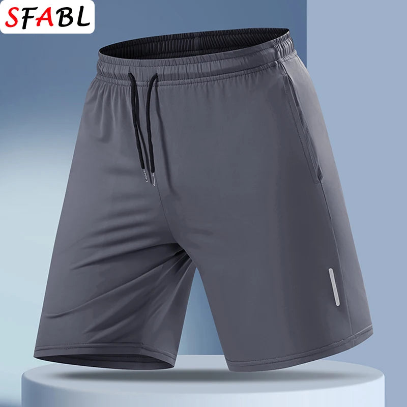 Quick-drying Shorts Men Board Short Pants Summer Breathable Sports Shorts Men Casual Elastic Running Gym Fitness Men's Shorts
