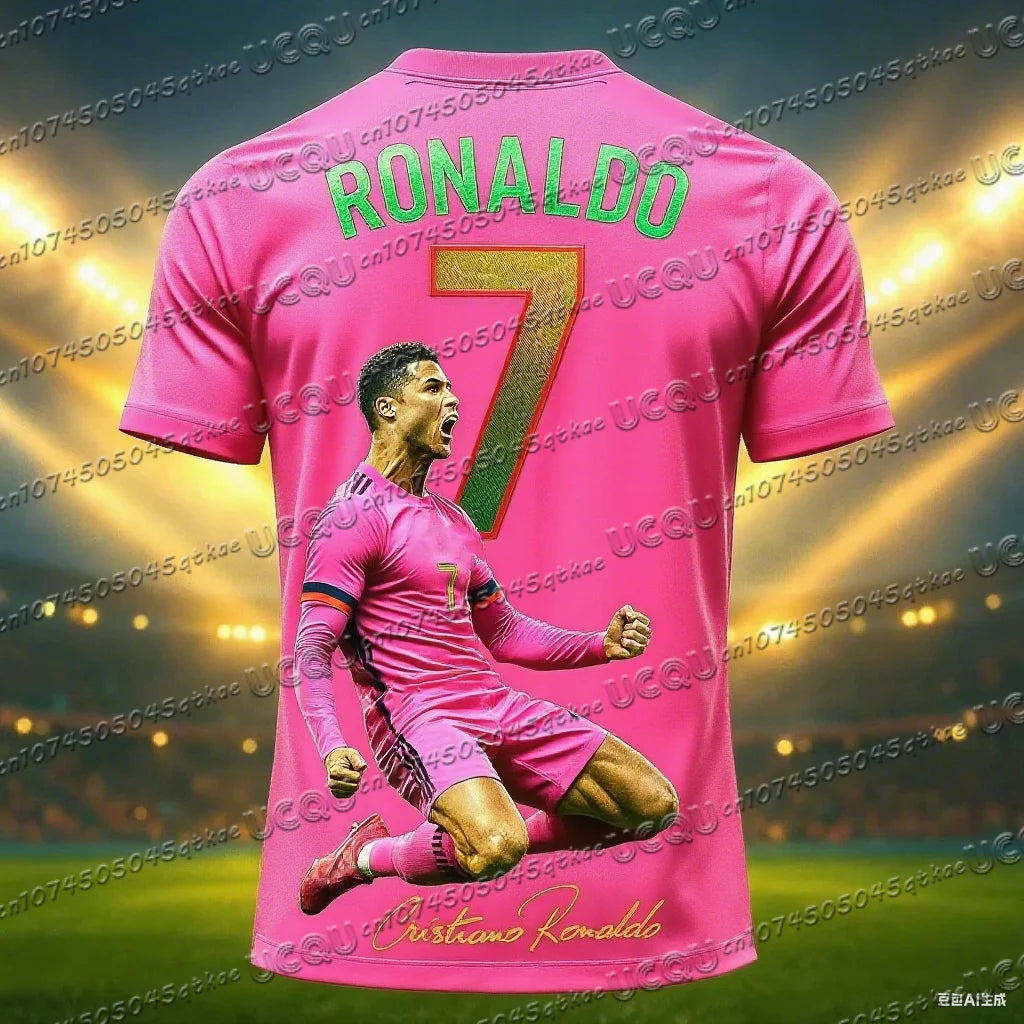 Football Jersey 3d Printed NO.7 Ronaldo Boys Girls