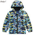 Dubbped Boys Girls Lightweight Breathable Raincoat Waterproof Hooded Rain Jacket Windbreaker Easy to Fold 3-12Y