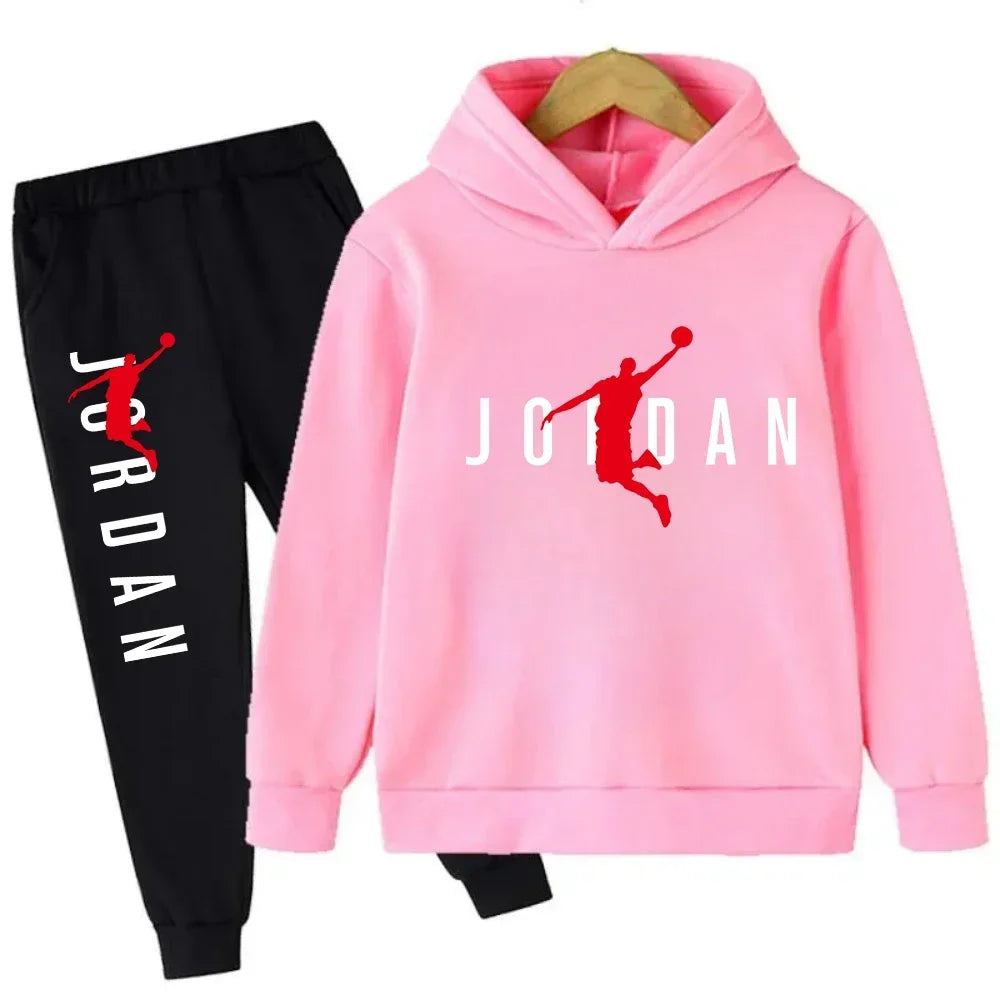 Autumn Warm Slam Dunk Master Pattern Printed Children Set Hoodie+Pant Suit 2pcs Set Kids Boy Girl Fashion Clothing Tracksuits