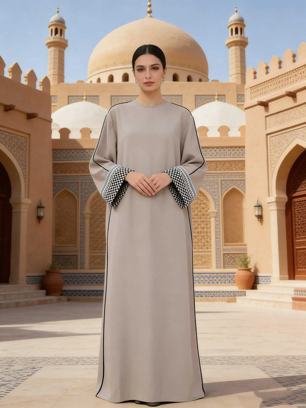 2026 Ramadan Gorgeous Muslim Middle East Abayas Women Elegant Cardigan Fashion Robe Dubai Luxury Eid Islam Long Dress Kaftan