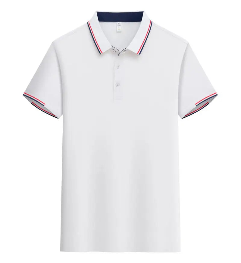 Summer New Polo Shirt Stritching Men's Cool And Breathable Shorts Sleeve Polo S-4XL Men Tee Shirt Casual Sweat-absorbing Top