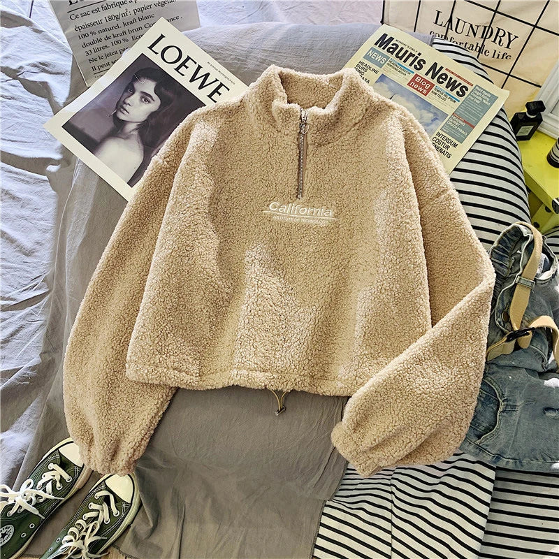 Women’s Cropped Fleece Hoodie