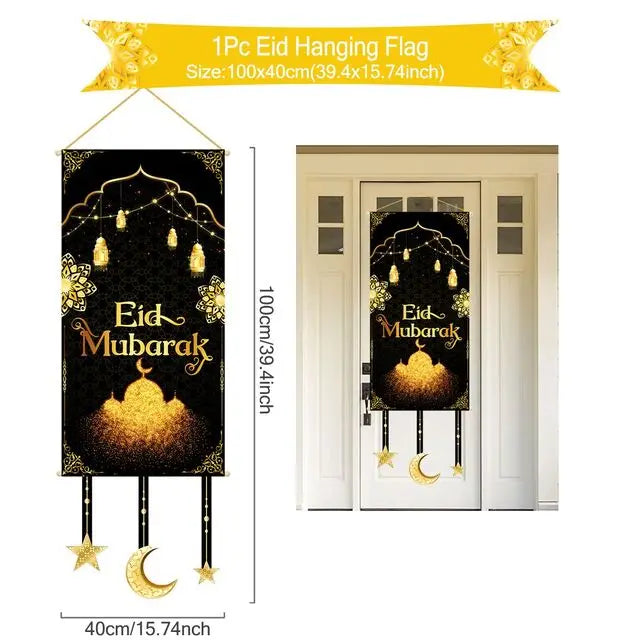 Ramadan Kareem Hanging Flag Ramadan Decoration 2026 For Home Eid Mubarak Ramadan Kareem Islamic Muslim Party Eid Al Adha Gifts