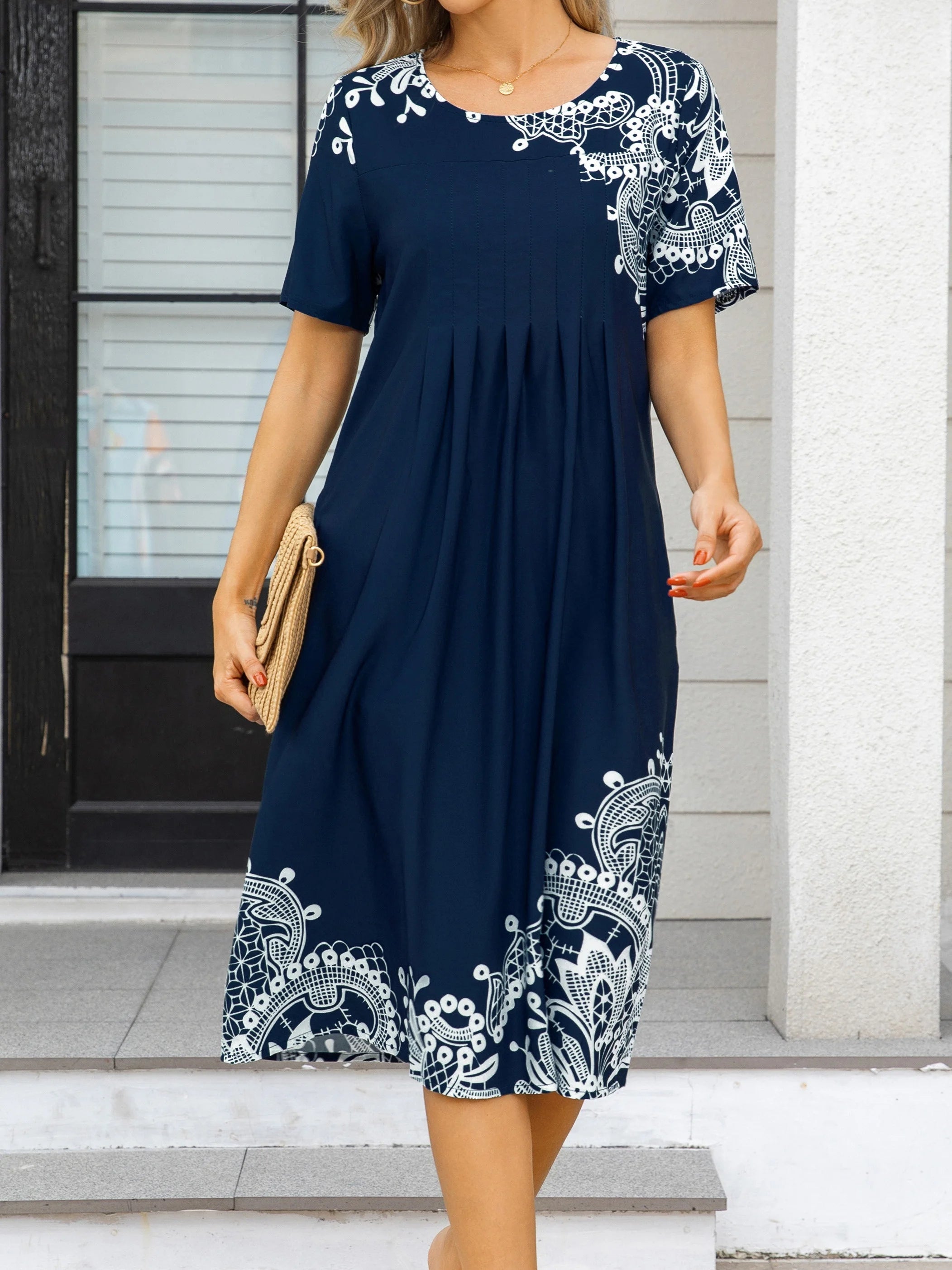 New Temperament Elegant Women Dress Loose Casual
