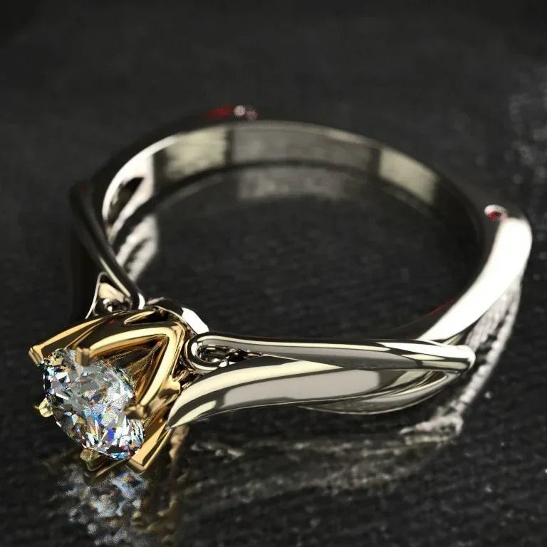 Pure 18K Gold Ring for Women Moissanite Rings with Natural Gemstones Luxur Jewelry Couples Women's Wedding Valentine's Day Gifts