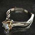 Pure 18K Gold Ring for Women Moissanite Rings with Natural Gemstones Luxur Jewelry Couples Women's Wedding Valentine's Day Gifts