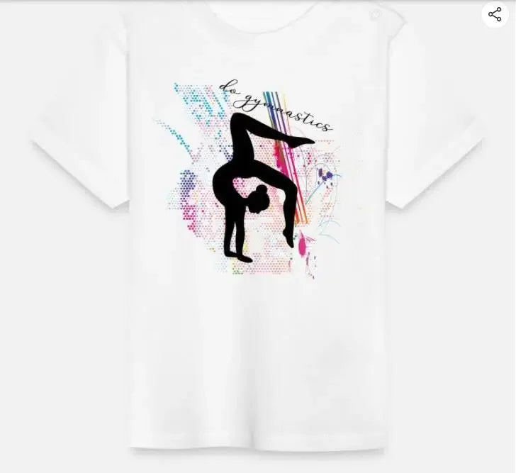Boys T-shirt Girls Kids Rhythmic Gymnastics Printed T-shirt Modal Clothing Short Sleeves Boys Clothes