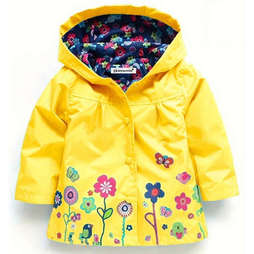 Toddler Girl Baby Kid Waterproof Hooded Coat Jacket Boys Girls Babies Outwear Raincoat Hoodies for outdoor adventure