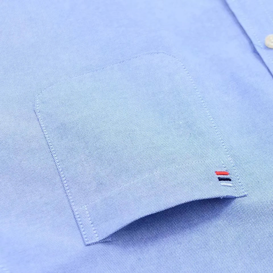 Men's 100% Cotton Shirt Long Sleeve Plaid Oxford Casual Solid Color Print Regular Fit Formal Dress Shirt Oversized 7XL  6XL 5XL