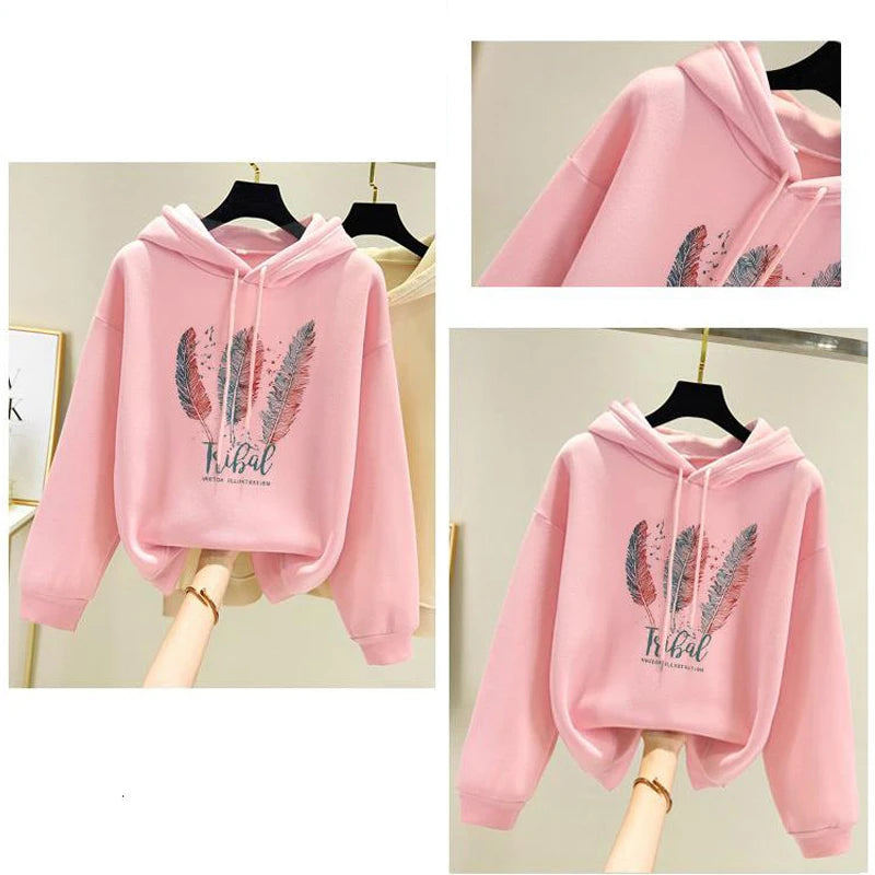 Autumn Winter Plus Velvet women's Hoodie