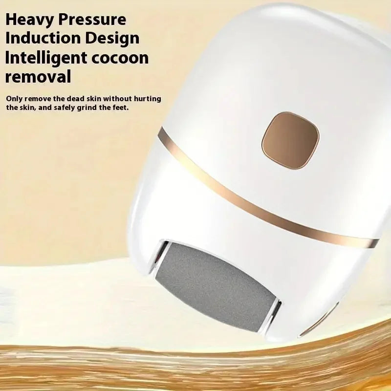 Rechargeable Electric Foot Grinder for Thick Faux Leather USB Personal Care Tool with Interchangeable Heads Grooming Tool