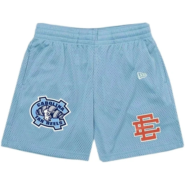 New Summer EE Eric Emanuel Basic Mesh Short Classic Floral Printed Gym Shorts Men's Gym Basketball Sports Casual Shorts Men