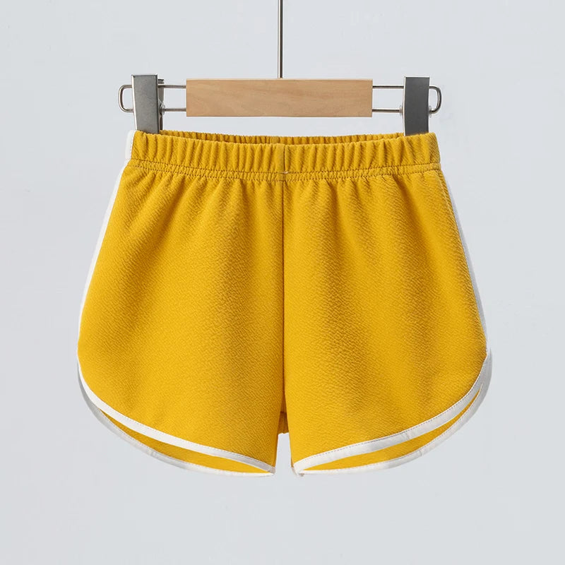 4/1 Pcs Children's Summer Solid Color Basic Small Hot Pants Boys Sports Casual Shorts Girls Fashion Joker Comfortable Beach Pant
