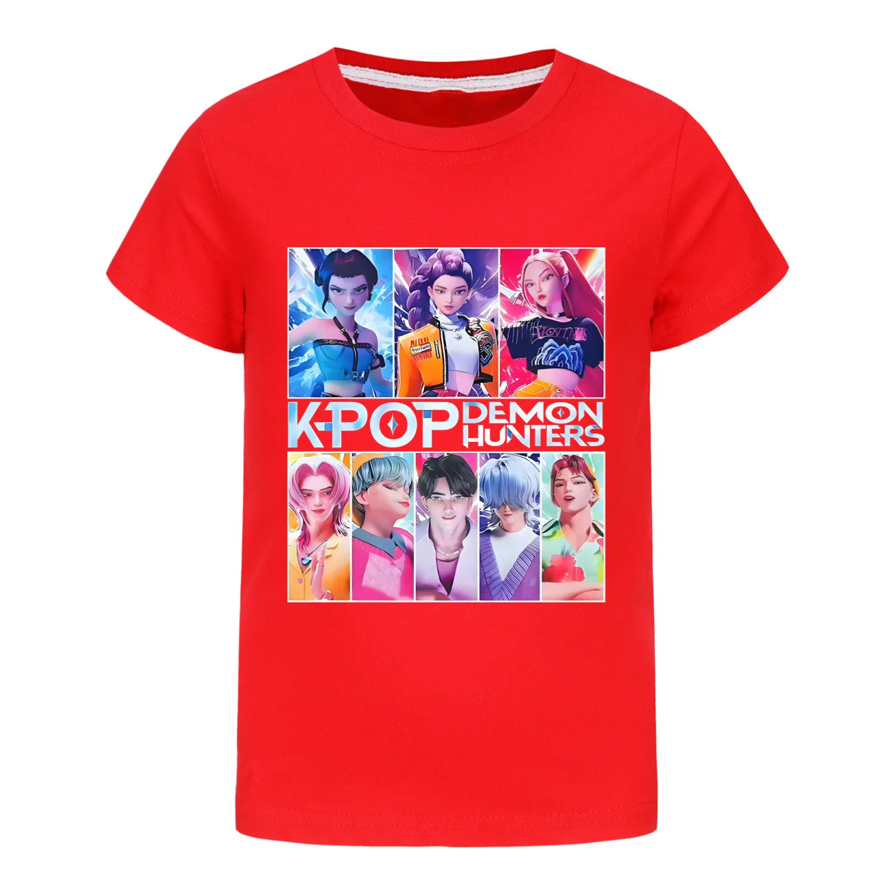 Kids Clothes KPop Demon Hunters Saja Boys Soft Cotton Boys Girls T Shirt Summer Fashion Cool Kids Tee Cosplay Costume