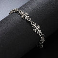 New Gothic cross men's alloy bracelet, retro high-quality street dark style bracelet