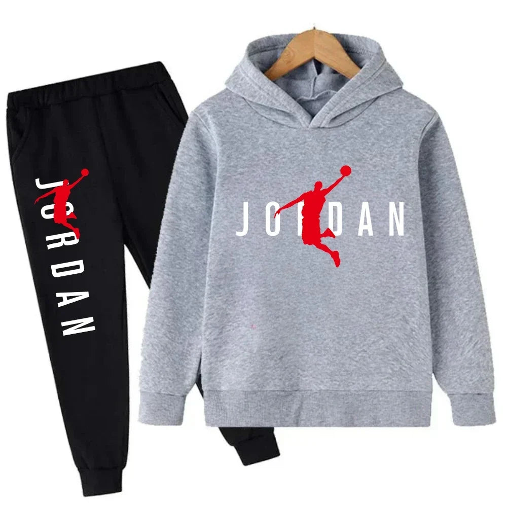 Autumn Warm Slam Dunk Master Pattern Printed Children Set Hoodie+Pant Suit 2pcs Set Kids Boy Girl Fashion Clothing Tracksuits