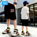 3-14 Years Summer Children Boys Cotton Shorts Number 23 Printed Short Trousers Teens Basketball Sports Short Sweatpants SZ23
