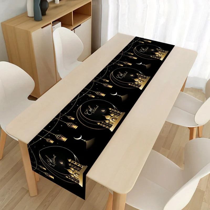 Ramadan Decoration Table Runner EID Mubarak Decor For Home Tablecloth Ramadan Kareem Islamic Muslim Party Eid Al Adha Gifts 2026