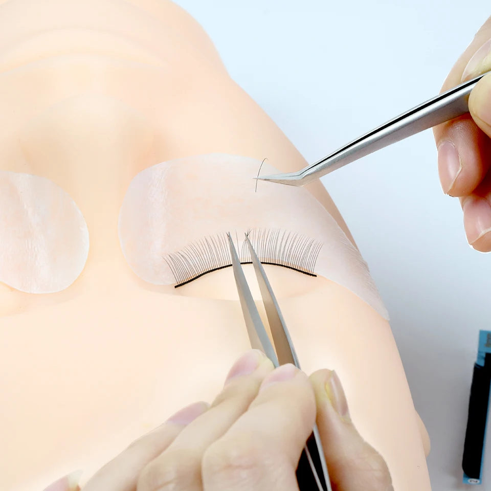Lashprofessor Mannequin Head For Eyelash Extension With Practice Silicone Mannequin Head Lashes Extension Cosmetic Model Supplie