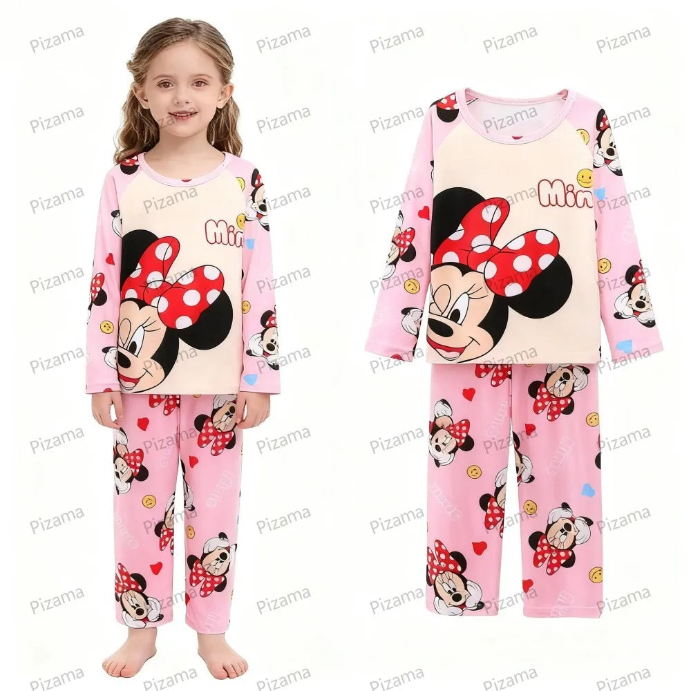 Stitch Pajamas for Kids Girls Long Sleeved Soft Comfortable Lilo & Stitch Pyjamas Suits Children's Loungewear Sleepwear