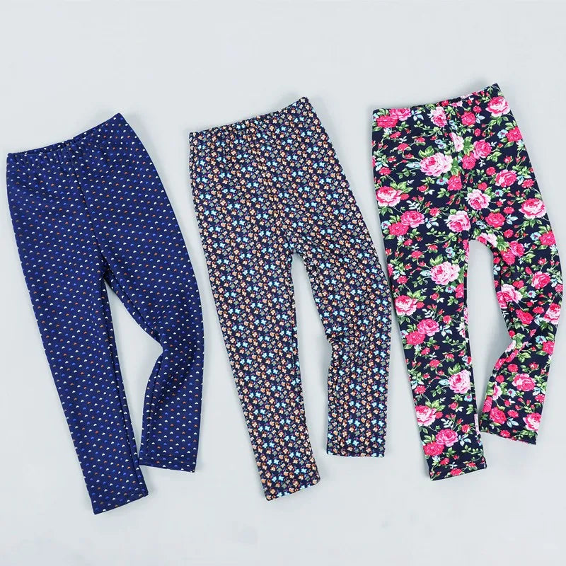 Baby Girl Clothes Kid Legging Girl Winter Autumn Thick Warm Cartoon Leggings Pants Boys Girls Leggings Plus Velvet Trousers