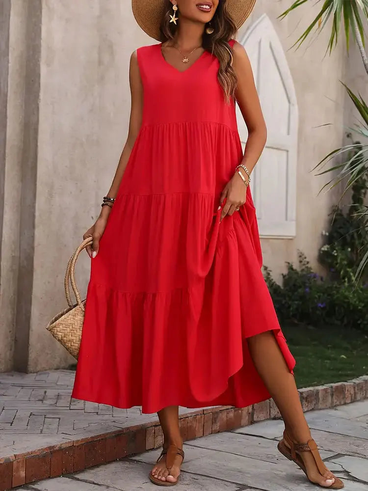 2026 Women Dress Summer Casual Brand Vacation Holiday Beach