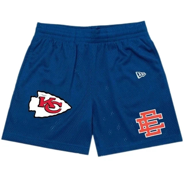 New Summer EE Eric Emanuel Basic Mesh Short Classic Floral Printed Gym Shorts Men's Gym Basketball Sports Casual Shorts Men