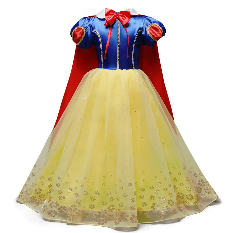 Cinderella Anna Elsa Costume Children Princess Dress for Girls Kids Cosplay Snow White Christmas Carnival Party Disguise Outfit