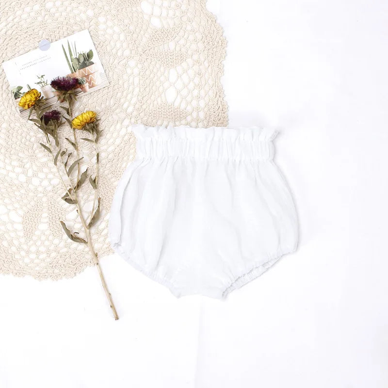 Adorable Little Boy and Girls Shorts Summer Soft Breathable Muslim Cotton Infant Kids Bloomers Elastics Waist Children Shorts