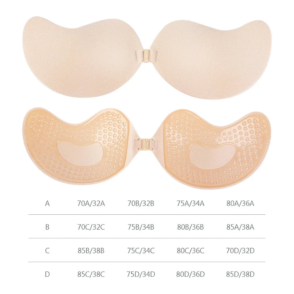 Hot Reusable Silicone Nipple Cover Self Adhesive Invisible Push Up Bra Pasties Stickers Breast Strapless Bras Women Underware
