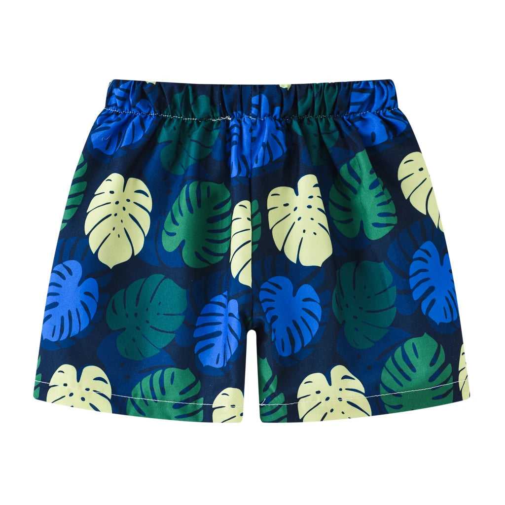 Summer 2-10 year old children's beach vacation shorts, fashionable multi-color beach shorts for boys and girls
