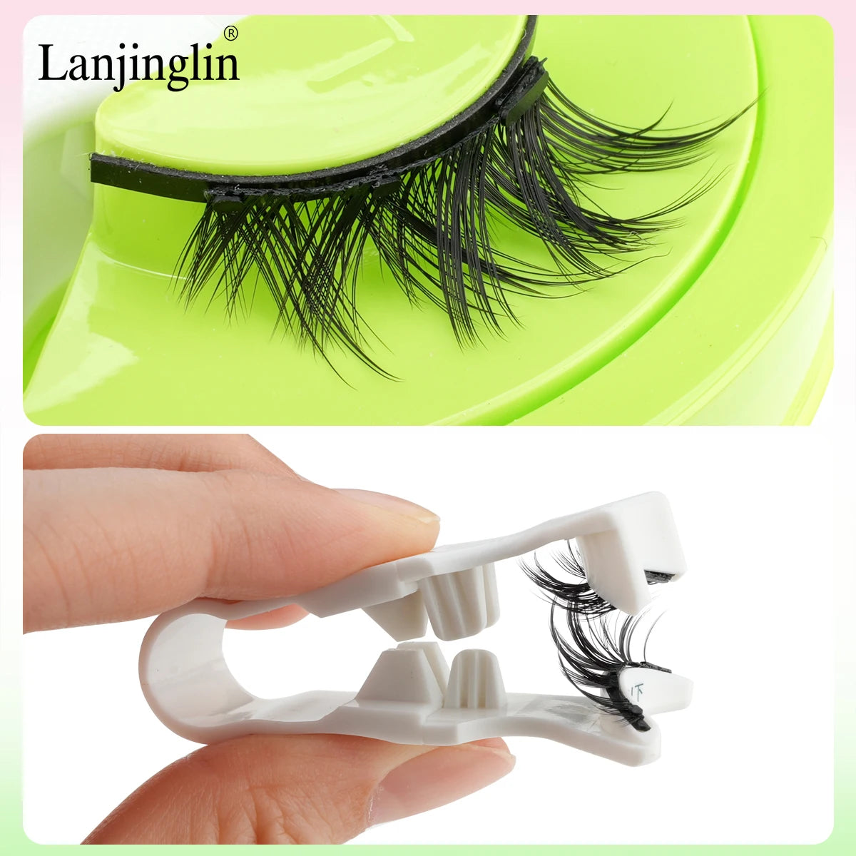 3D Magnetic False Eyelashes Tweezer Set Reusable Natural Eyelashes Mink False Lash Professional Eyelash Extension Makeup Tool