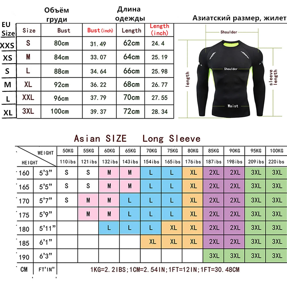 Men's Smiling Face Print Quick-drying Tight Long-sleeved T-shirt Fitness Training Stretch Top Spring and Autumn Turtleneck Tees