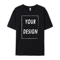 180g Custom Women Men Customised Printed 100% Cotton Short Sleeve Your Logo Photo Brand Text Tee Personalize Graphic Clothing